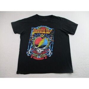 Grateful Dead Shirt Mens Medium Black Steal Your Face Tour Band Rock 90s